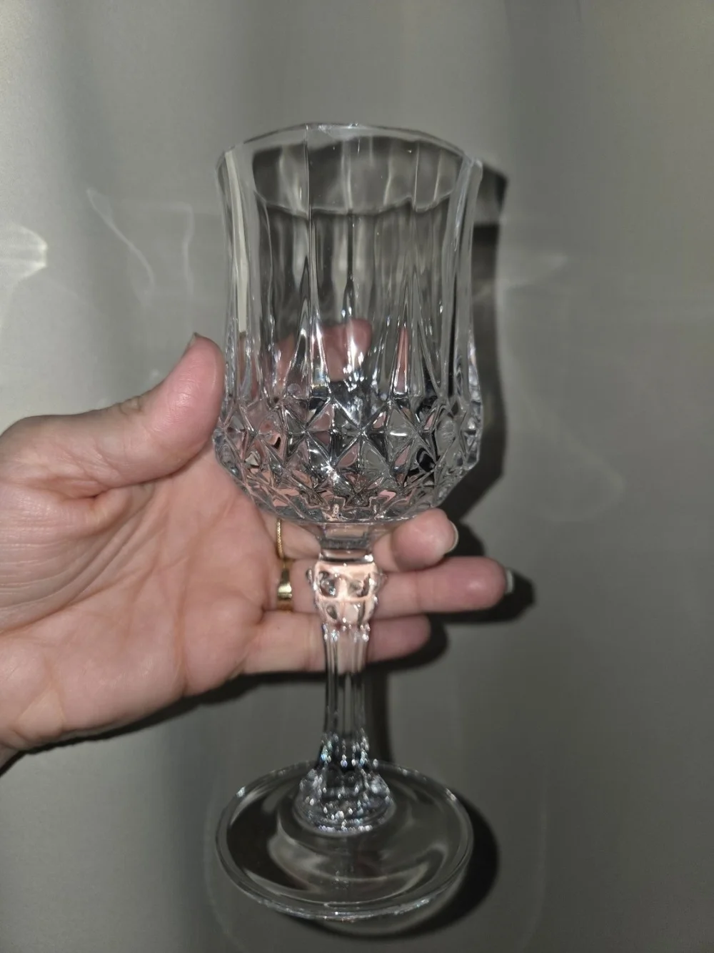 Two Vintage Cristal D'Arques 8 Oz Stemware Goblet Longchamp